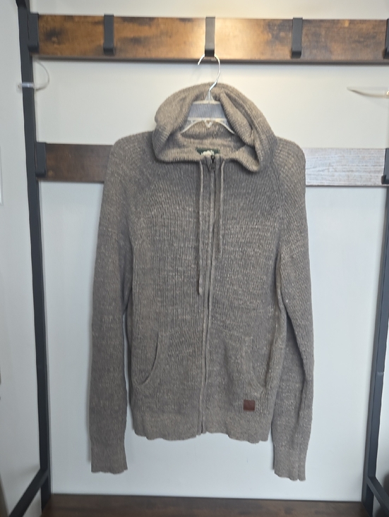 Roots Other - Roots Men's Zip-Up Hooded Sweater in Taupe Brown